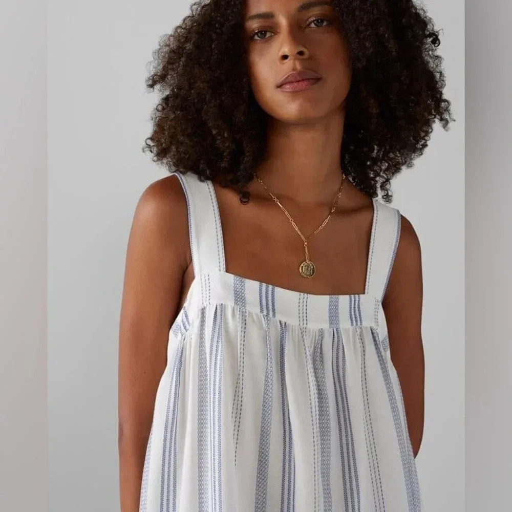 NWT!! Club Monaco - City To Beach Top - Blue/White - Size X-Small